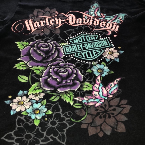 Harley-Davidson Ladies St Kitts Short-sleeve sz L - Picture 3 of 4